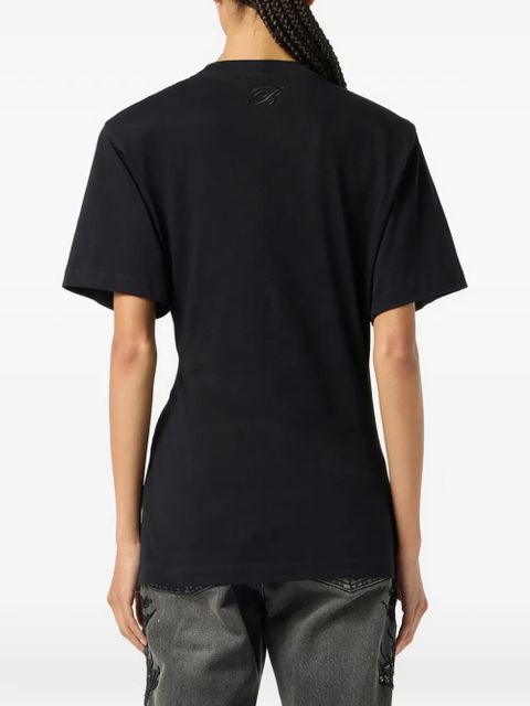 Blumarine dolphin-detail T-shirt - Black - zdjęcie produktu nr 2