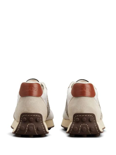 Tod's suede-trimmed sneakers - White - zdjęcie produktu nr 2