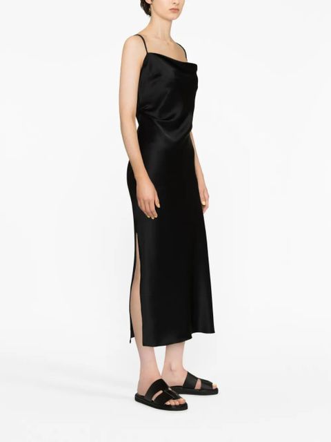 Nanushka Fiore satin midi dress - Black
