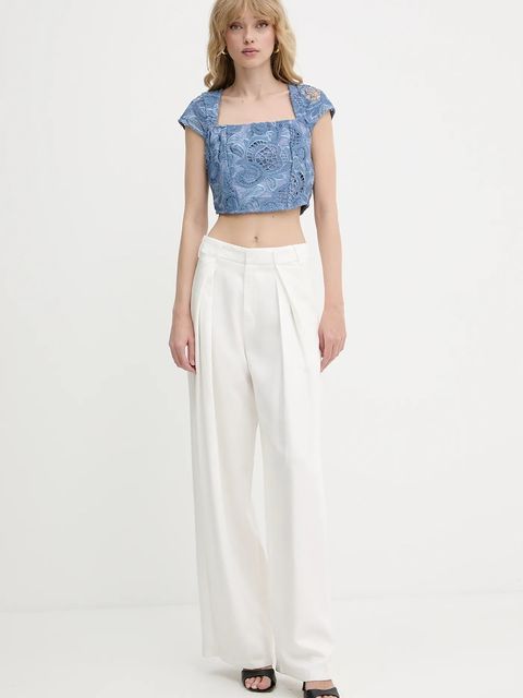 Guess bluzka bawełniana DOMITILLE