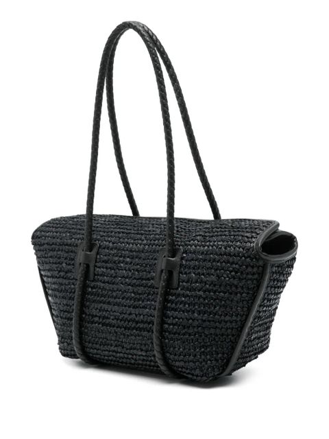 Hereu Forna Raffia tote bag - Black
