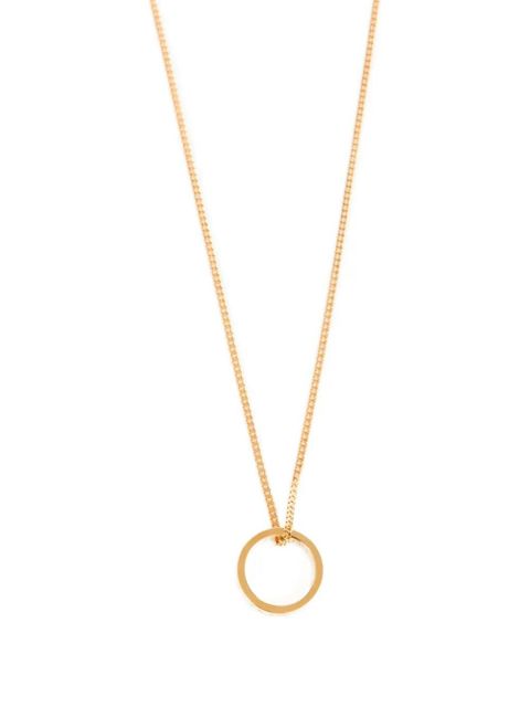 MM6 Maison Margiela logo ring pendant necklace - Gold