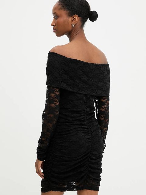 Answear.LAB sukienka kolor czarny mini dopasowana