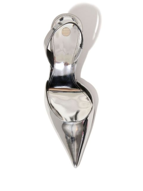 Proenza Schouler Slash Slingback pumps - Silver