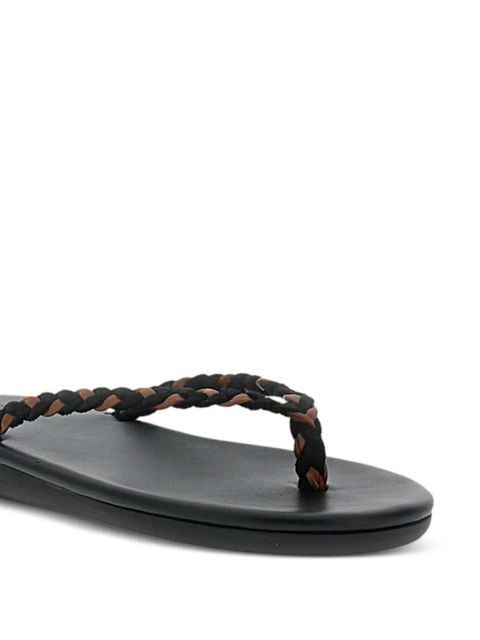 Ancient Greek Sandals Saionara braided flip-flops - Black