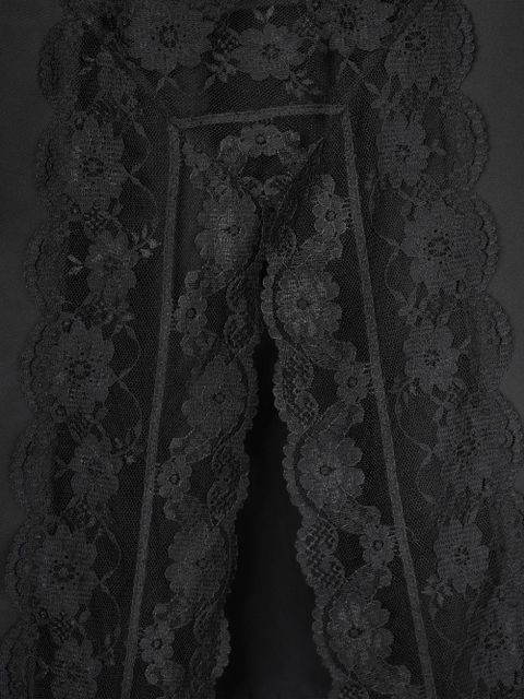 Marc Jacobs lace-detail slip midi skirt - Black