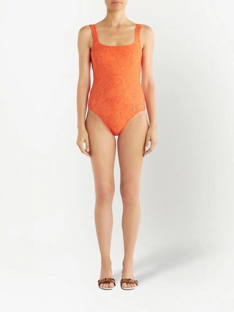 ETRO paisley-print sleeveless swimsuit - Orange - zdjęcie produktu nr 2
