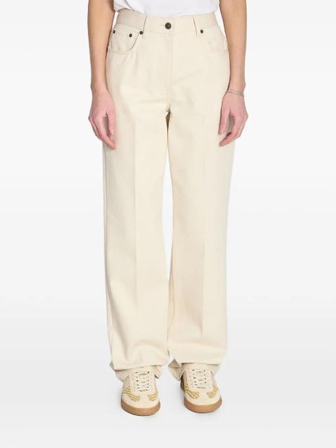 Valentino Garavani pleated gold detail jeans - Neutrals - zdjęcie produktu nr 1