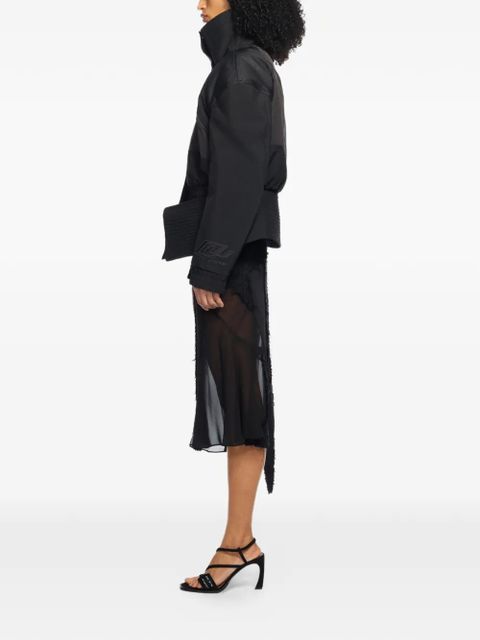 Off-White peplum bomber jacket - Black