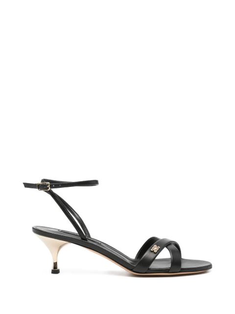 Casadei Jane crossover-strap buckle-fastening sandals - Black - zdjęcie produktu nr 1