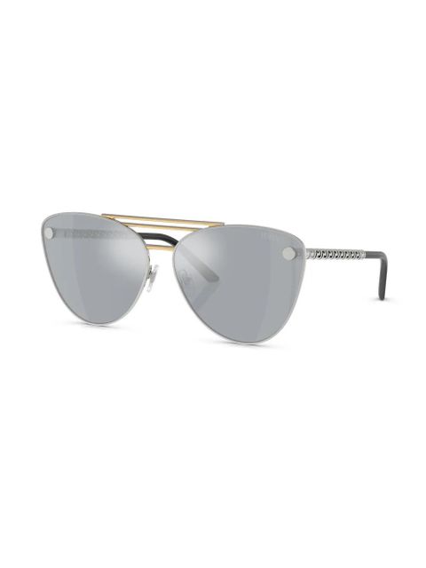 Versace Eyewear cat-eye sunglasses - Silver - zdjęcie produktu nr 2