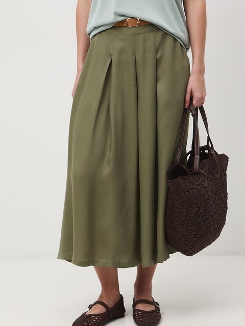 Medicine spódnica plisowana z lyocellu - zdjęcie produktu nr 1