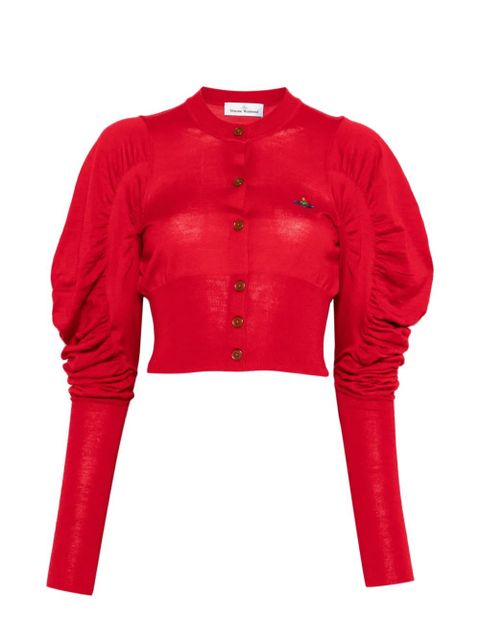 Vivienne Westwood puff-sleeve cardigan - Red - zdjęcie produktu nr 1