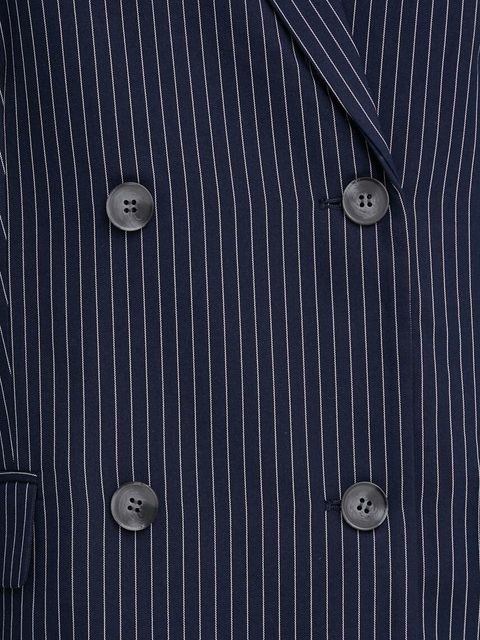 2NDDAY marynarka 2ND Herman - Pinstripe kolor granatowy dwurzędowa wzorzysta 2244115170