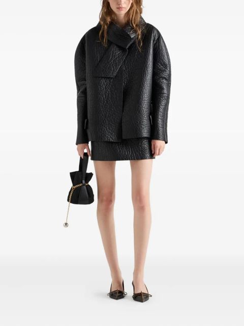 Prada nappa leather jacket - Black