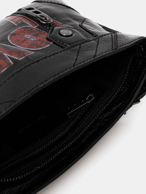 ZADIG&VOLTAIRE torebka skórzana kolor czarny LWBA03951