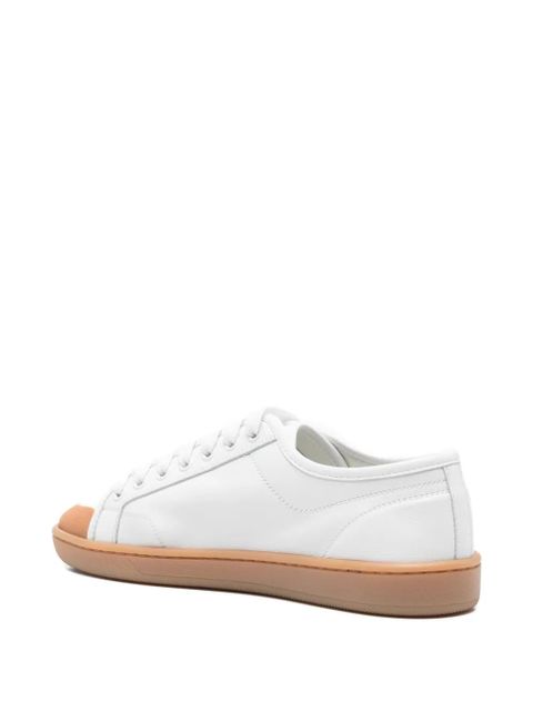 Saint Laurent lace-up toe sneakers - White