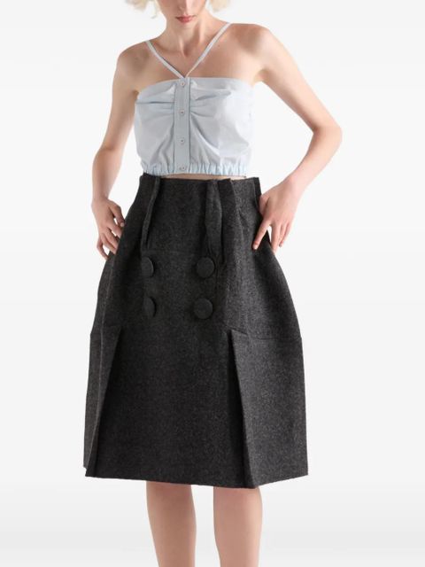 Prada cotton crop top - Blue