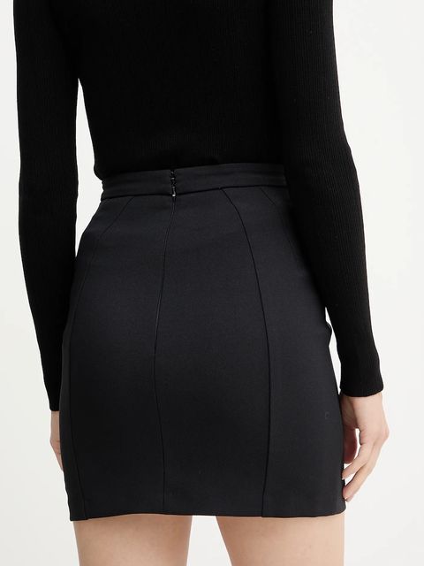 Elisabetta Franchi spódnica kolor czarny mini prosta GO14857E2 - zdjęcie produktu nr 2