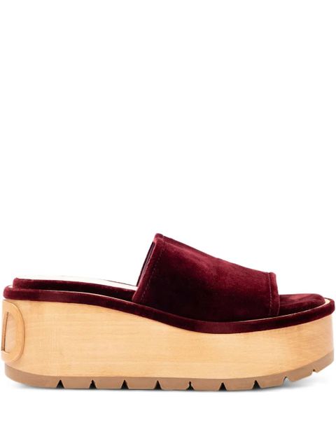 Valentino Garavani logo-detail sandals - Red - zdjęcie produktu nr 1