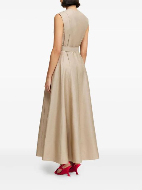 Acler Hepworth belted sleeveless maxi dress - Neutrals