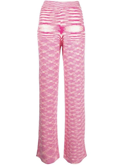 Missoni patterned knitted trousers - Pink - zdjęcie produktu nr 1