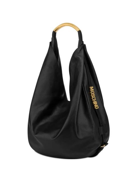 Moschino large Handle Me leather shoulder bag - Black - zdjęcie produktu nr 1