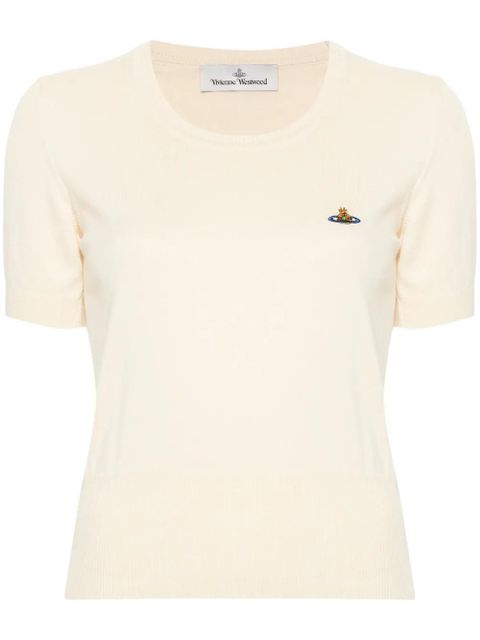 Vivienne Westwood Bea ribbed-knit top - Neutrals - zdjęcie produktu nr 1