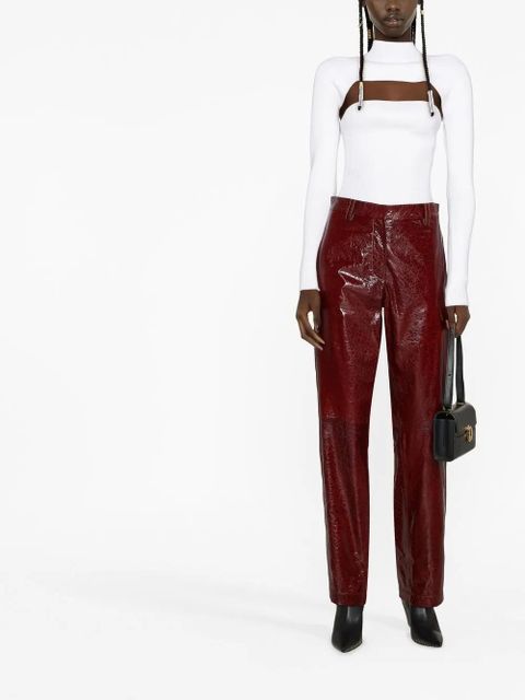 Missoni high-shine finish trousers - Red - zdjęcie produktu nr 2