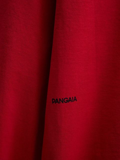 Pangaia piżama bawełniana damska kolor czerwony bawełniana 10002463