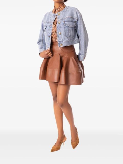 ZIMMERMANN button-up denim jacket - Brown