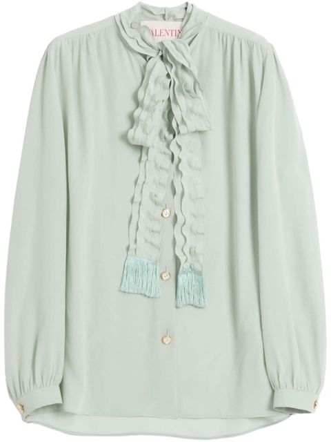 Valentino Garavani crepe de chine shirt - Green - zdjęcie produktu nr 1