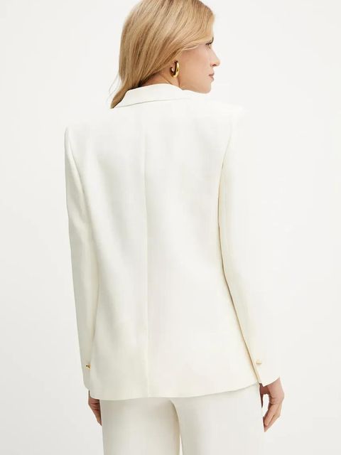 Marciano by Guess marynarka GRETA kolor beżowy jednorzędowa gładka 5GGN02 7316A