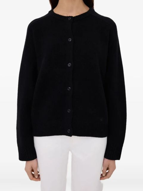 LouLou de Saison Aidar Lds ribbed crew-neck cardigan - Black - zdjęcie produktu nr 2