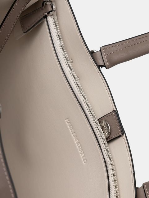 Karl Lagerfeld torebka skórzana kolor szary A1W30410