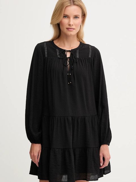 Pepe Jeans sukienka kolor czarny mini rozkloszowana PL9537696 - zdjęcie produktu nr 1