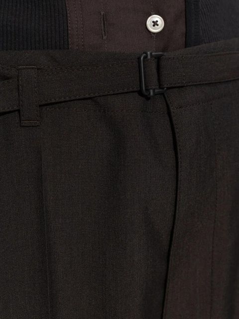 LEMAIRE belted tailored trousers - Black