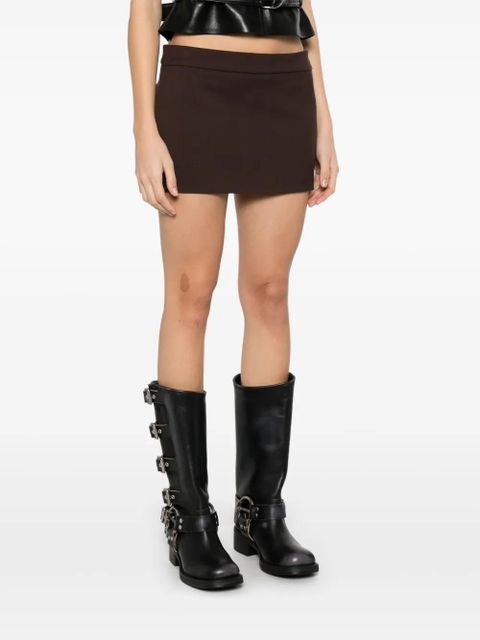WARDROBE.NYC micro mini skirt - Brown