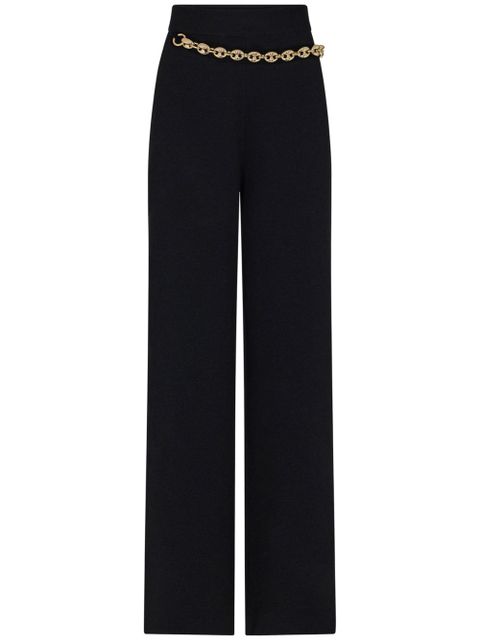 Rabanne chainmail-detail wool-cashmere trousers - Black - zdjęcie produktu nr 1