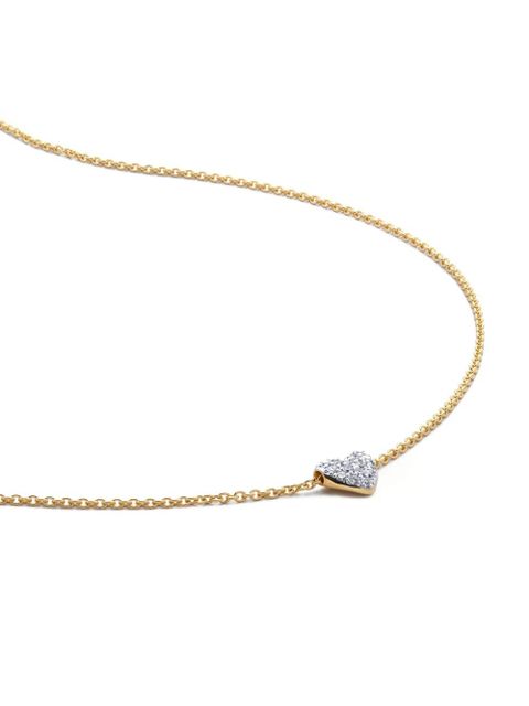 Monica Vinader 18kt yellow gold vermeil Heart diamond necklace - zdjęcie produktu nr 2