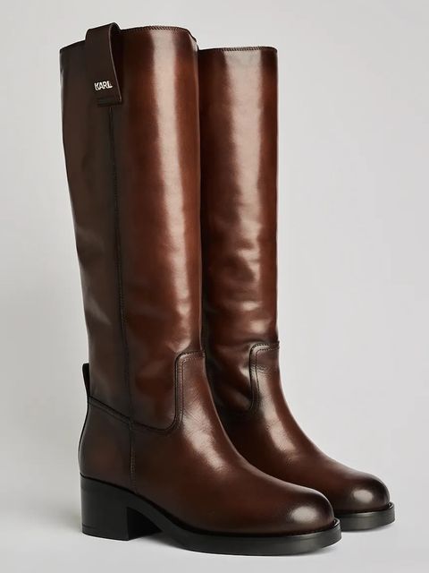 Karl Lagerfeld kozaki skórzane BROOKLYN - zdjęcie produktu nr 1