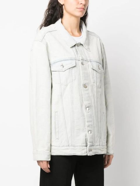 Marc Jacobs monogram denim jacket - Blue