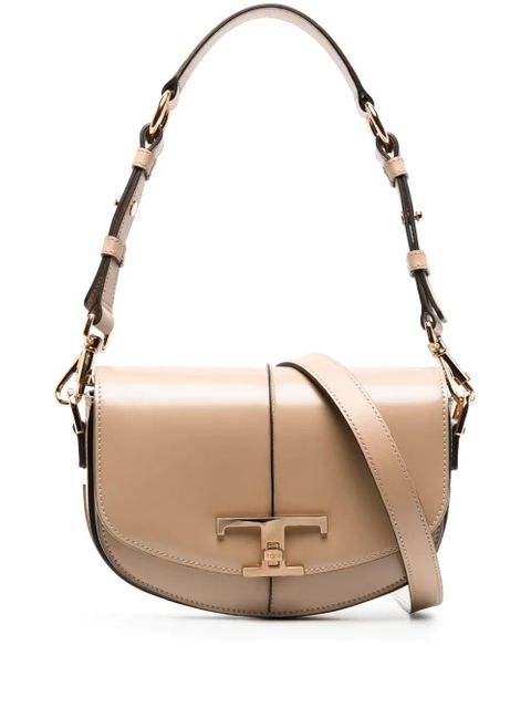 Tod's T-plaque leather tote bag - Neutrals - zdjęcie produktu nr 1