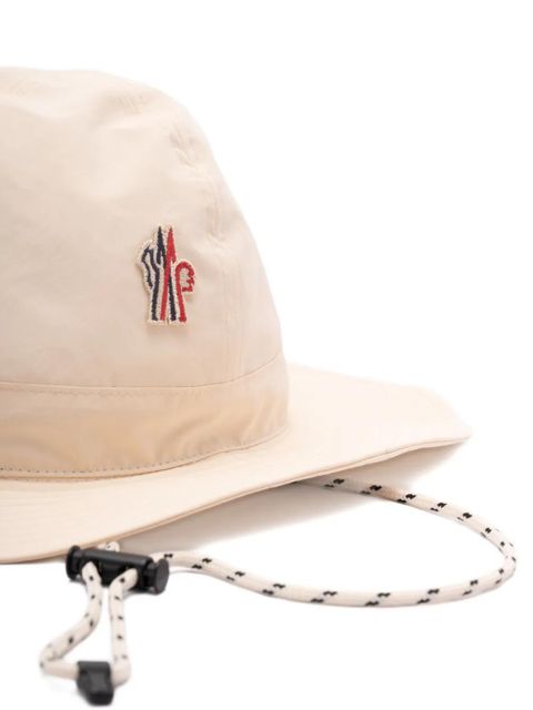 Moncler Grenoble logo-patch hat - Neutrals