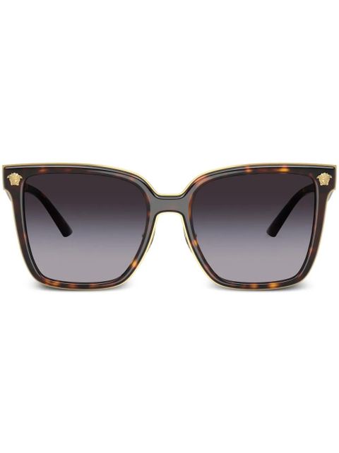 Versace Eyewear Medusa plaque detailing sunglasses - Brown - zdjęcie produktu nr 1