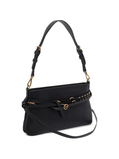 PINKO logo-detail shoulder bag - Black