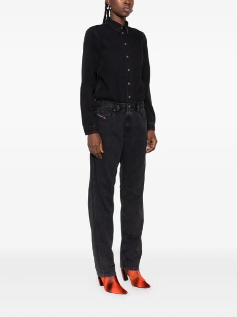 Diesel button-fastening jumpsuit - Black