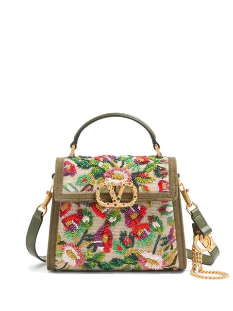 Valentino Garavani VSling embroidered mini bag - Neutrals - zdjęcie produktu nr 1