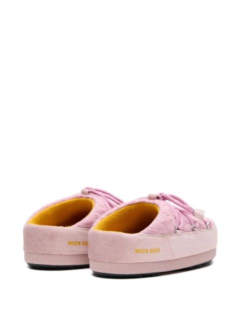 Moon Boot x Guest In Residence knitted lace-up mules - Pink - zdjęcie produktu nr 2