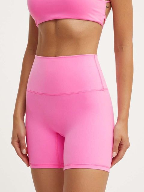 JOYINME szorty do jogi Movement kolor różowy gładkie high waist Szorty.Movement - zdjęcie produktu nr 1